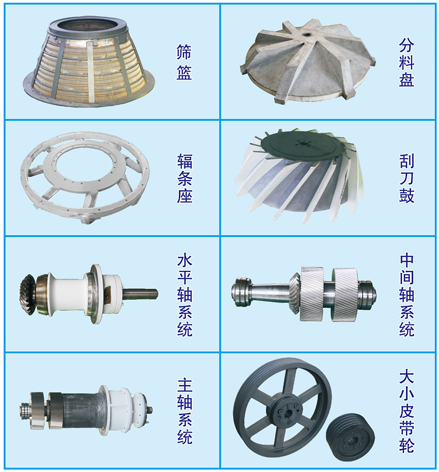 立式煤泥離心機主要部件 立式煤泥離心機主要部件